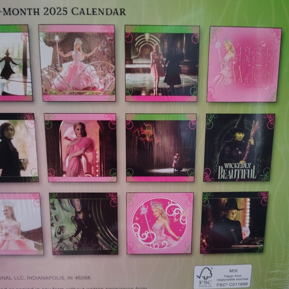 🧹NWT Wicked 16 Month Calendar - Picture 5 of 8